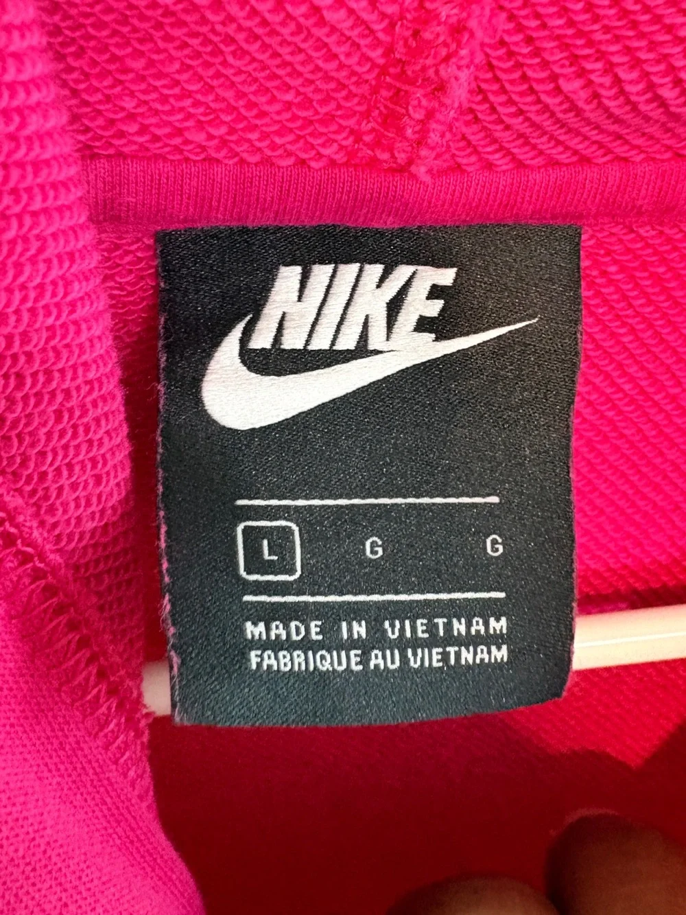 Nike Bright Pink Hoodie with Embroidered Logo